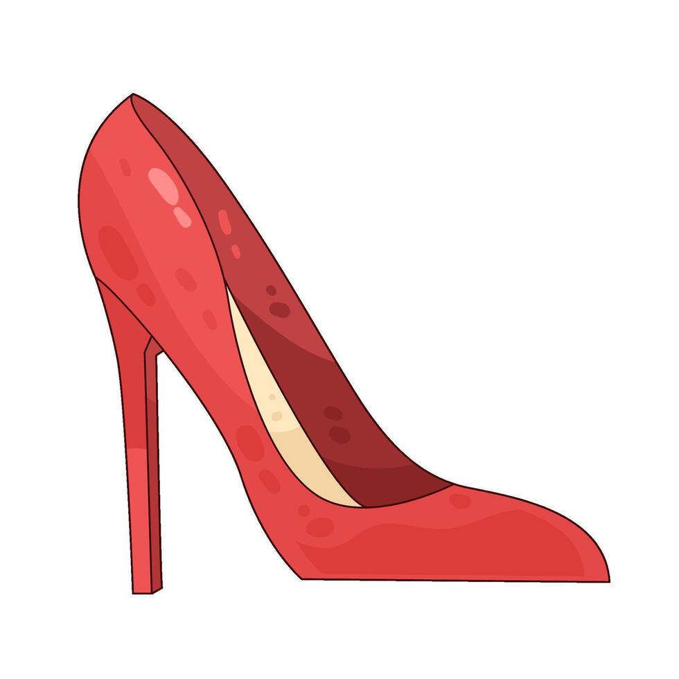 Illustration of high heels vector