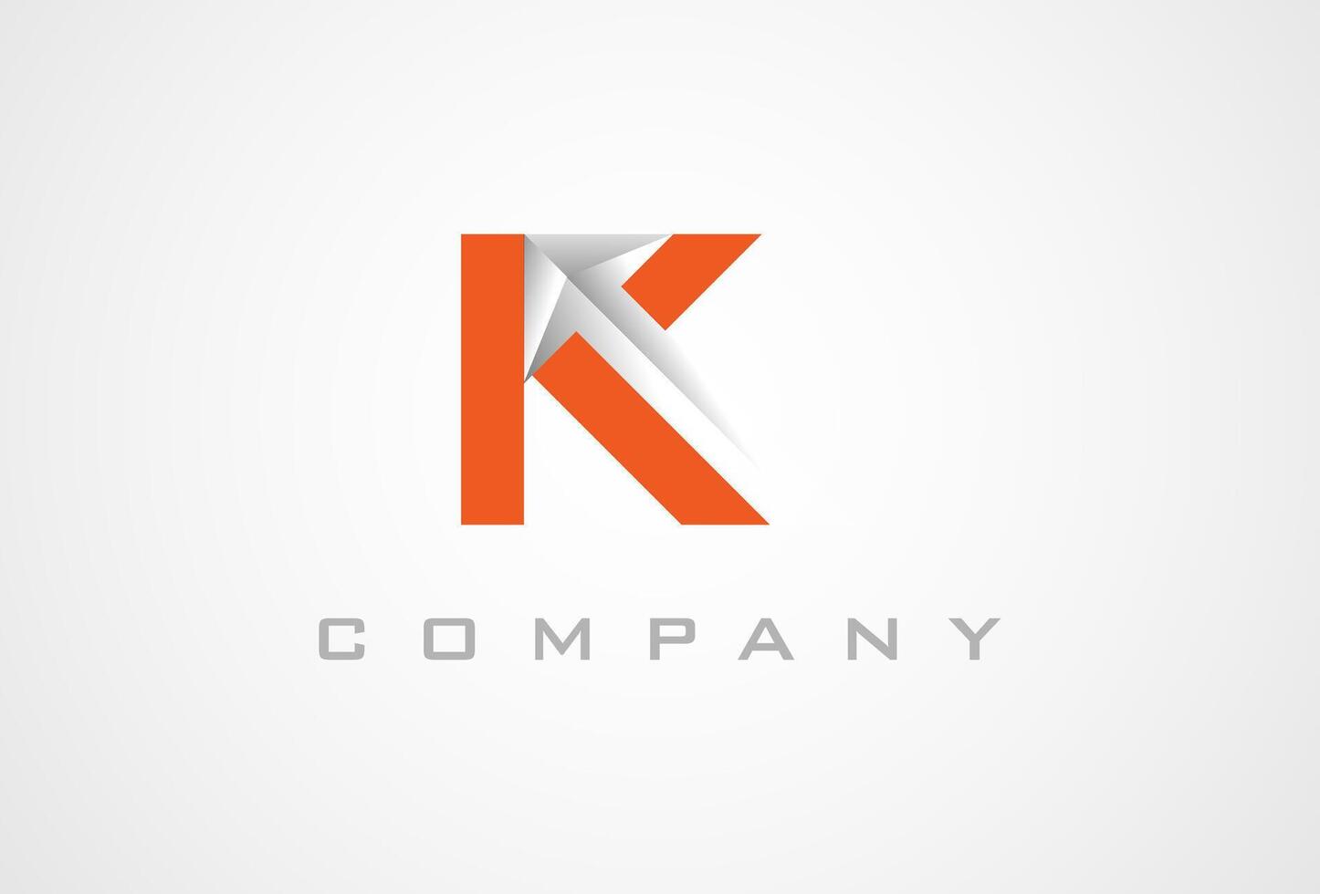 Initial Letter K Arrow Logo, Letter K with arrow inside in negative space combination, suitable for brand and companys logo design, illustration vector