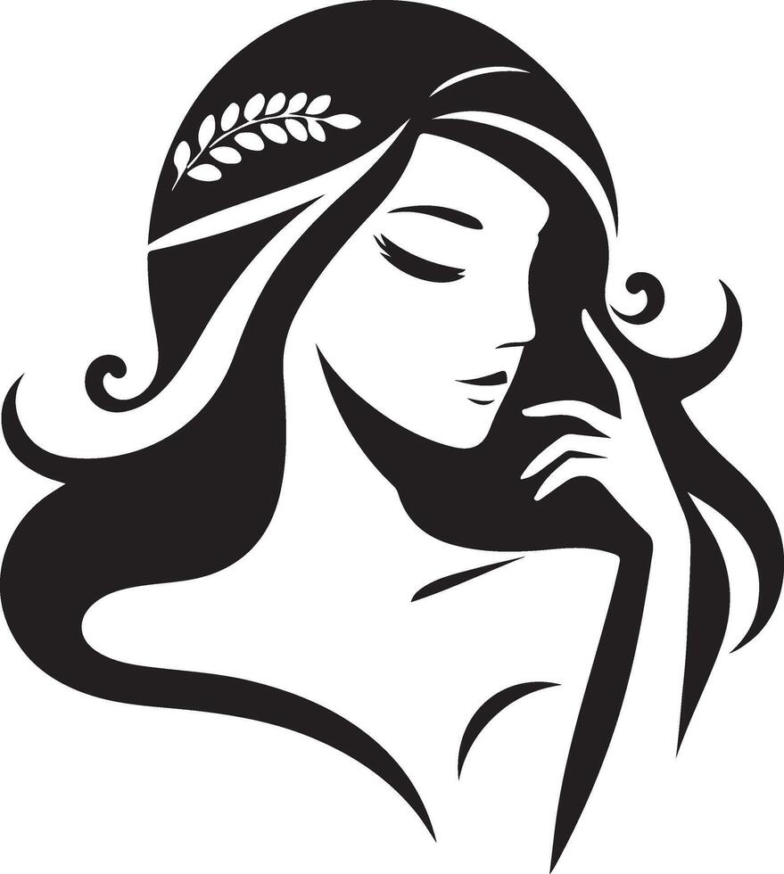 Lady Beauty of the world icon vector