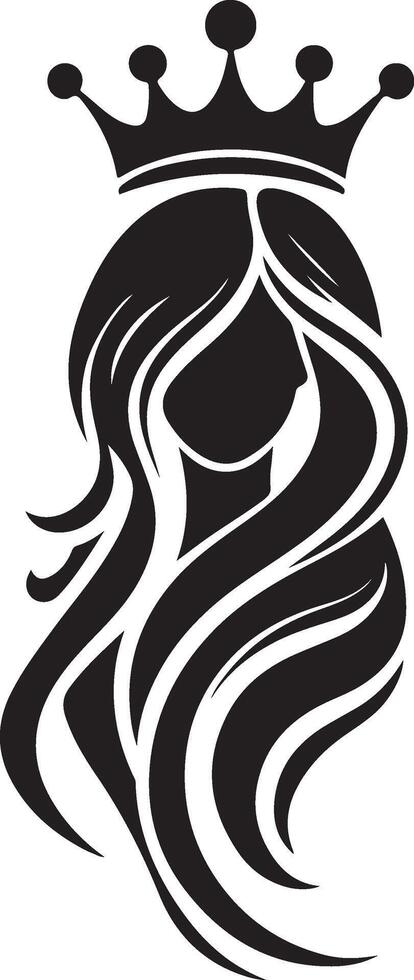 Stylish lady logo icon vector