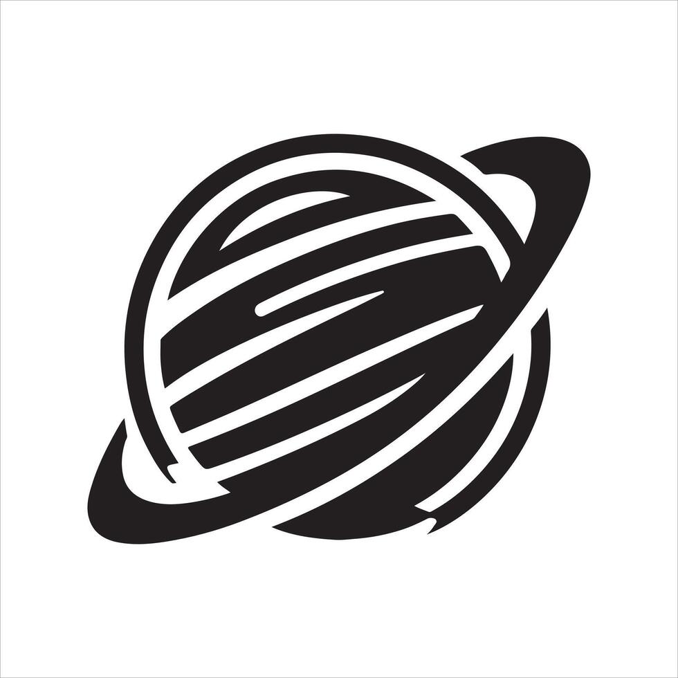Silhouette of a galaxy spiral. vector