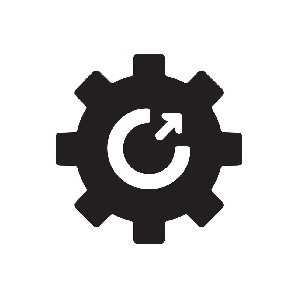 Settings gear icon vector