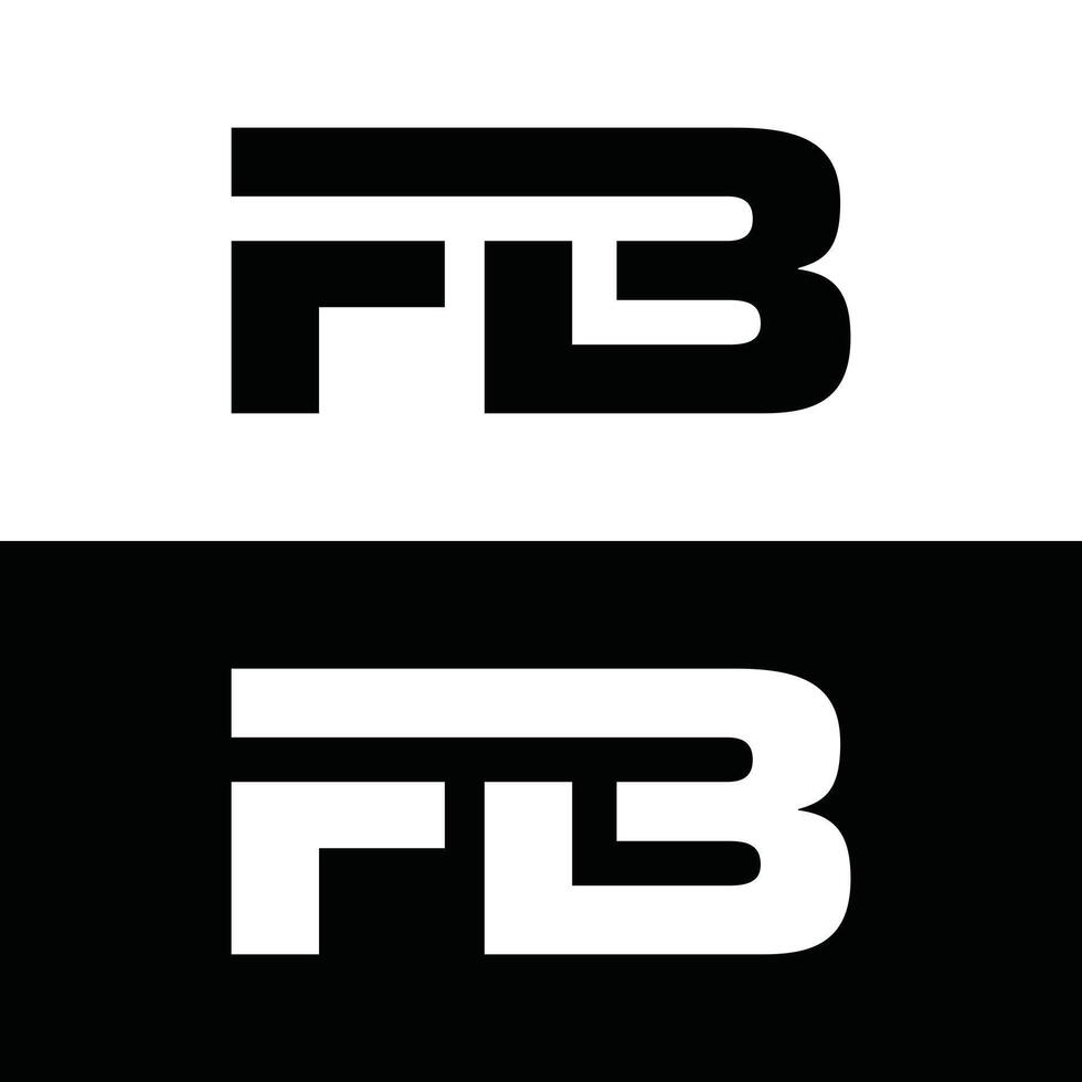 Initial FB Simplicity Icon Modern Business Creative Design Logo vector