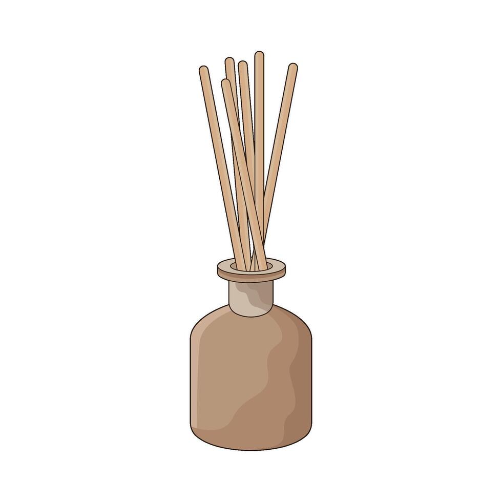 illustration of reed diffuser vector