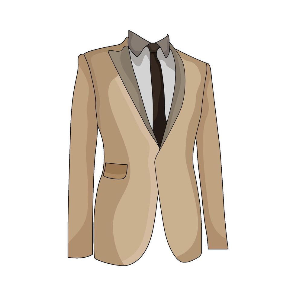 illustration of wedding suit vector