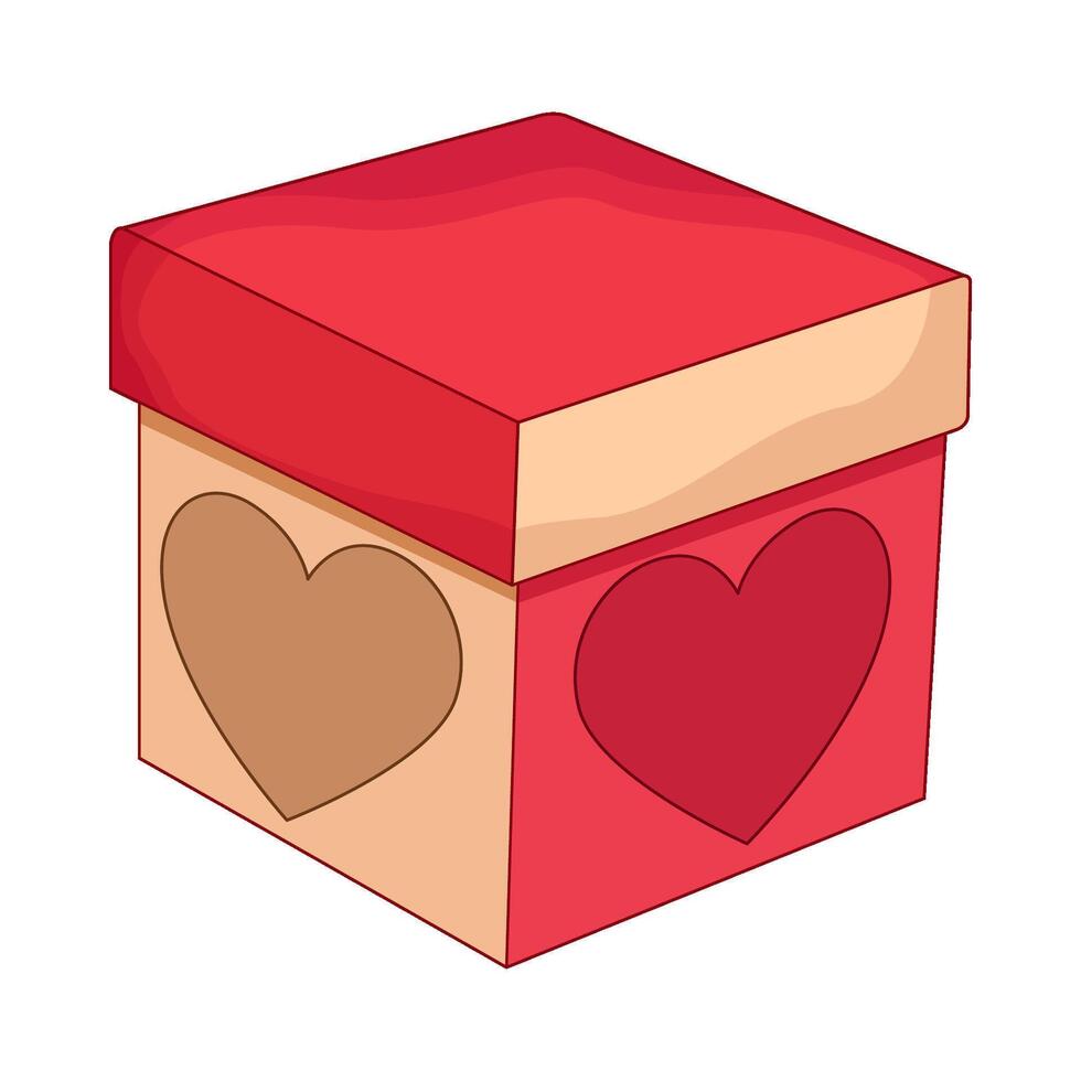illustration of valentine gift box vector