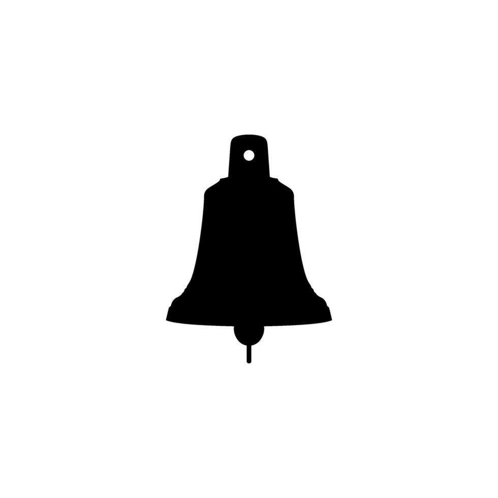 Silhouette of the Hand Ringing Bell, Flat Style, can use for Pictogram, Apps, Website, Logo, Art Illustration, of Graphic Design Element vector