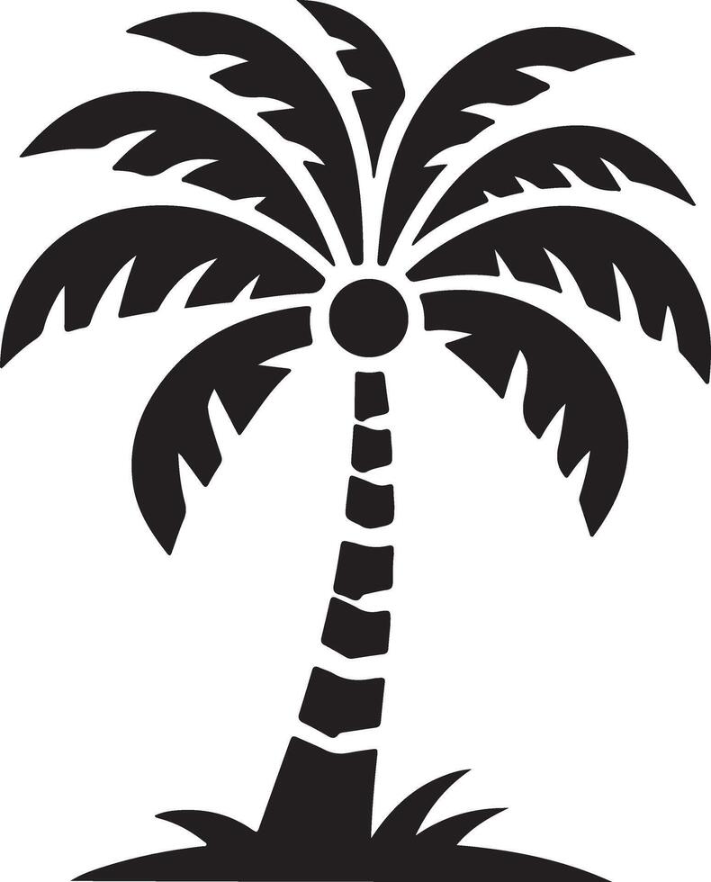 Palm tree Silhouette vector