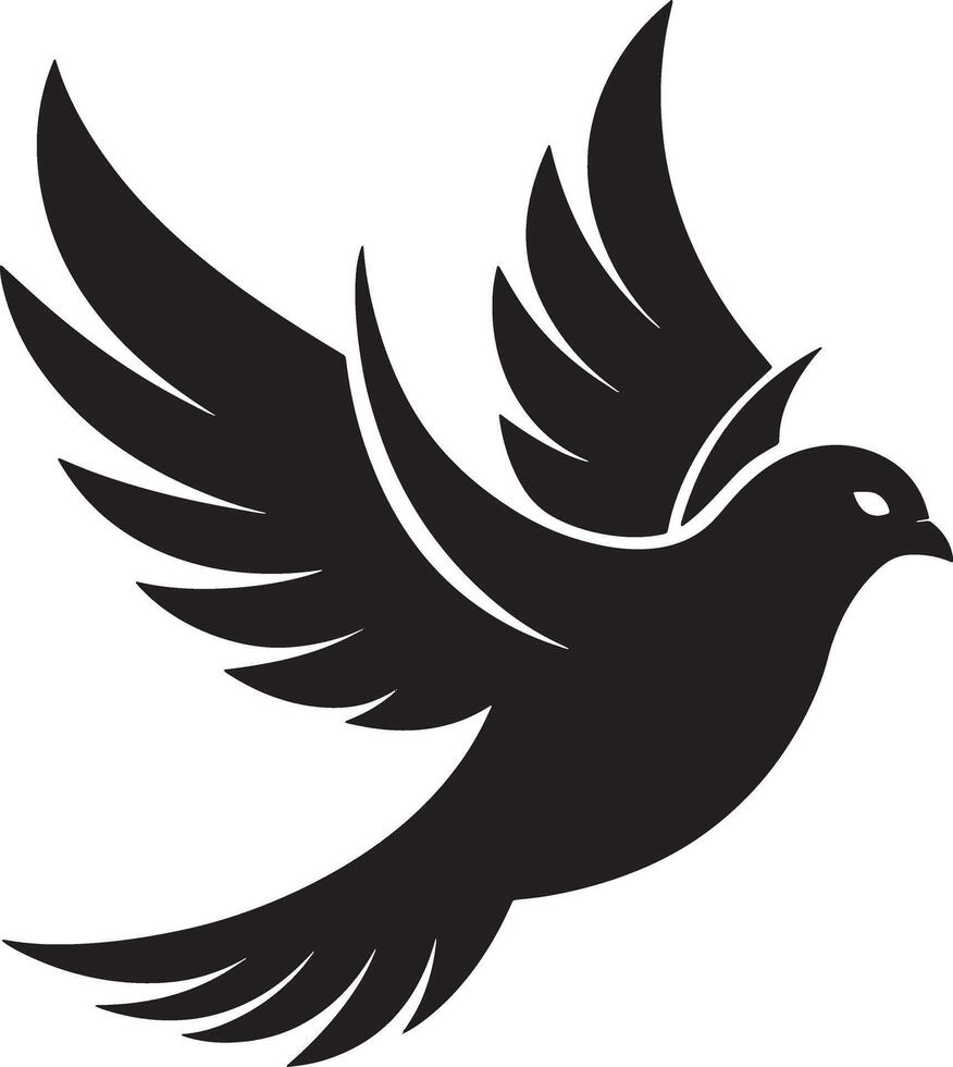 Soaring Grace The Elegant Dove vector
