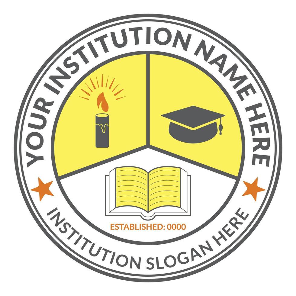 School logo design template and customizable education logo ideas vector