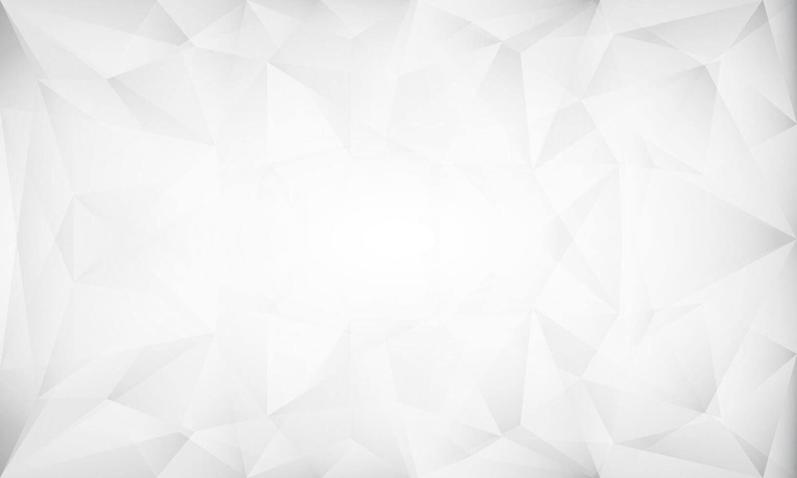 glowing white triangle polygon pattern abstract background vector