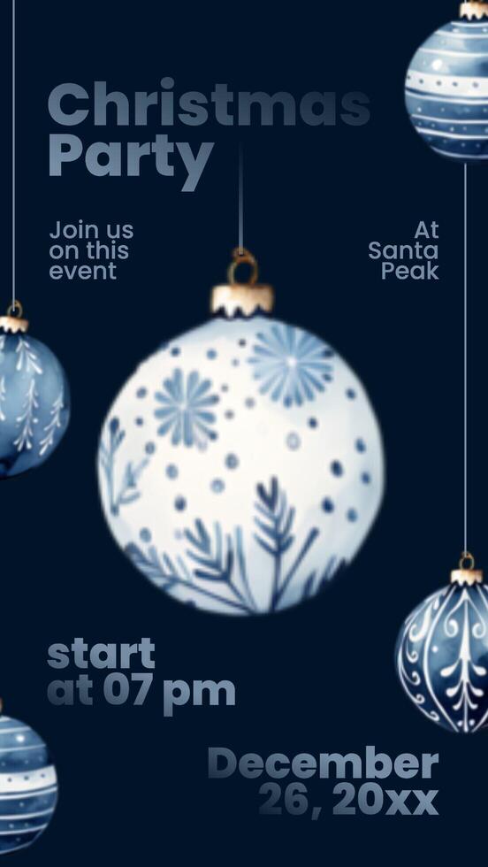 Christmas Invitation Party for Instagram Story template
