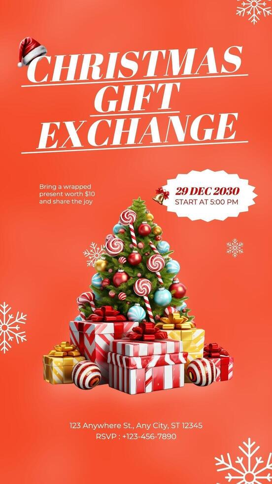 IG Story - Christmas Event Gift Exchange template