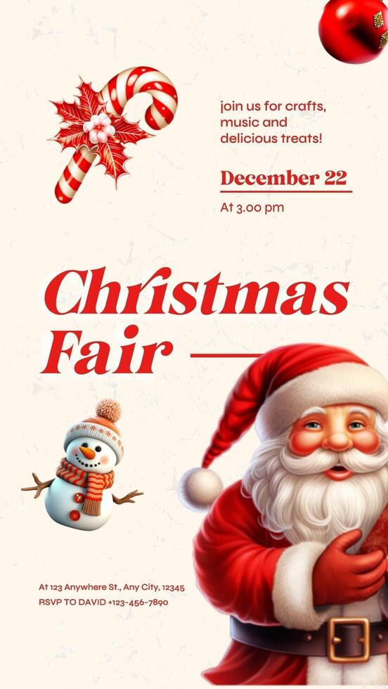 IG Story - Christmas Fair Event Invitation template