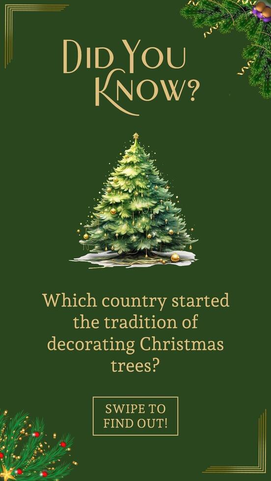 Christmas Instagram Story Carousel Trivia template