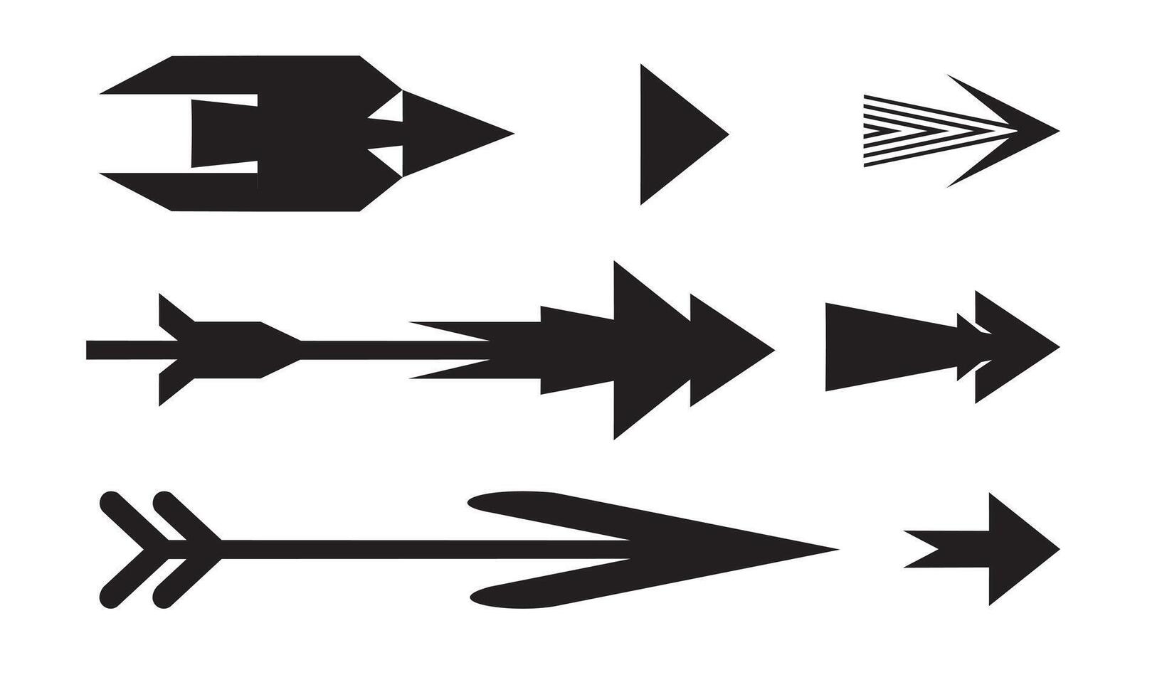 Arrows icon drawing element. Arrows set. Arrow icon. Arrow black colored. vector