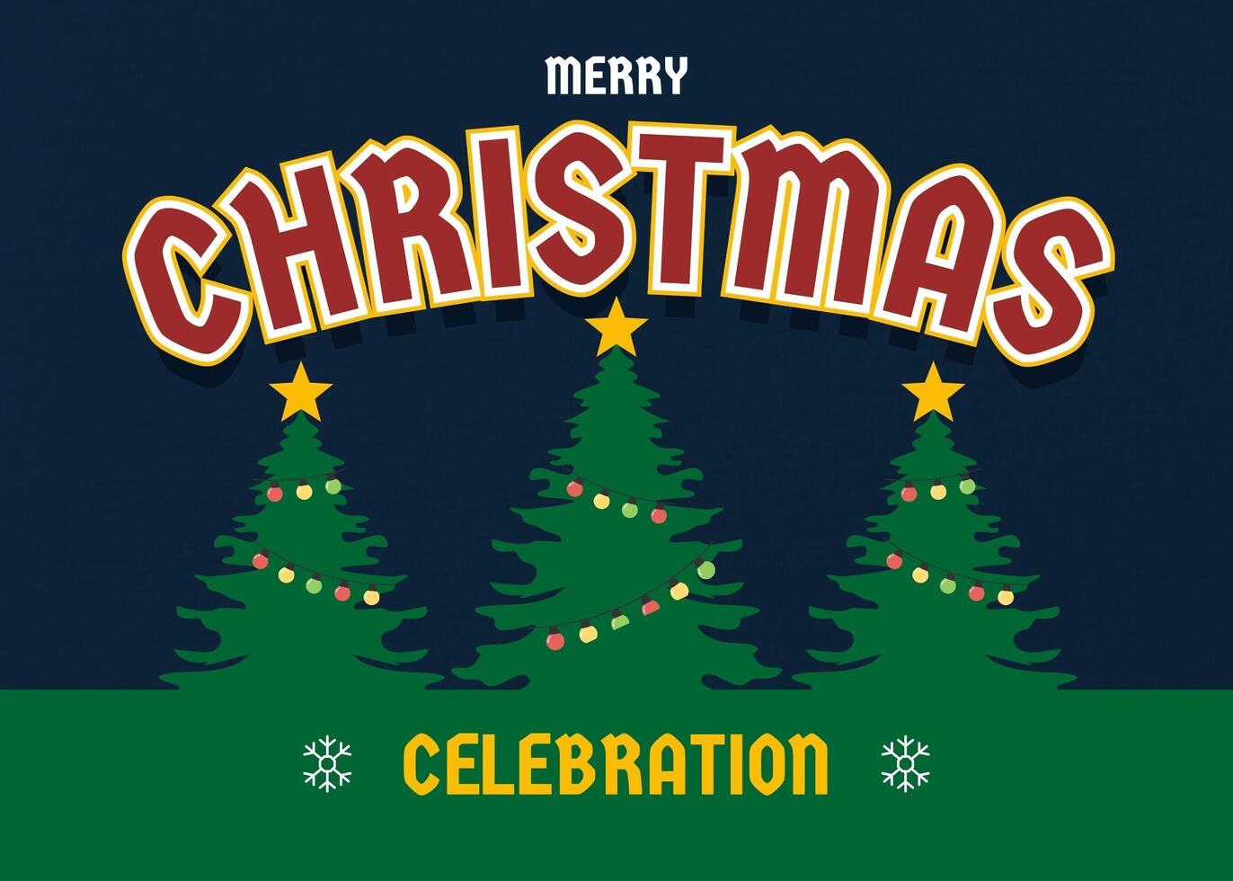 Xmas Party Celebration Card template