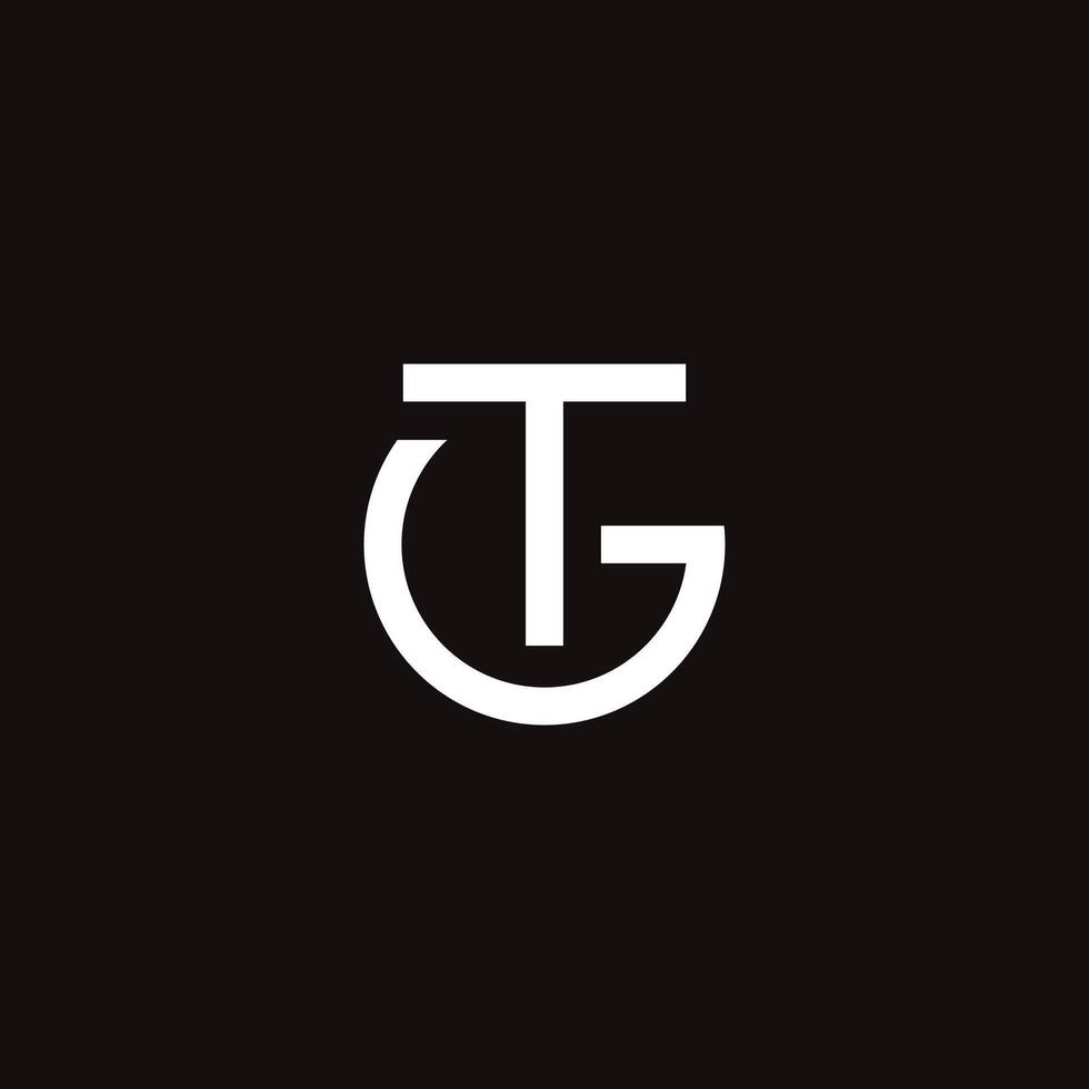 TG Initial letter Logo Elegant and Modern Monogram Design for Branding vector