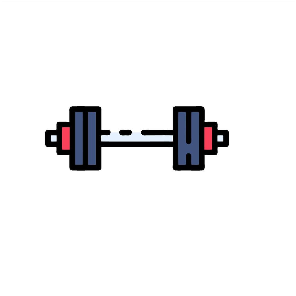 Dumbbell icon on white background vector