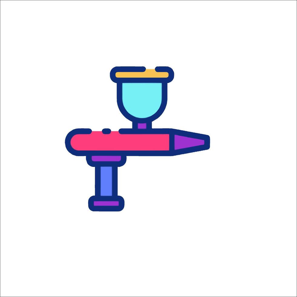 A paintbrush with a cup on top vector