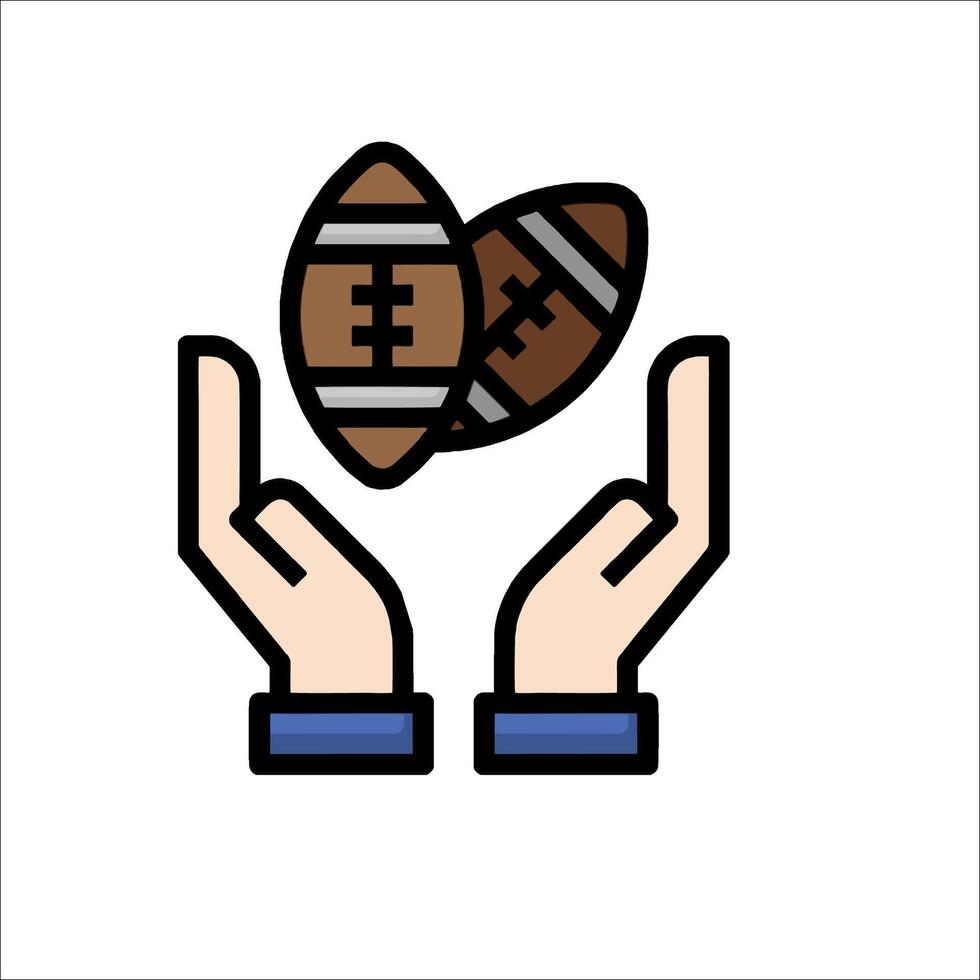 Football icon illustration vector