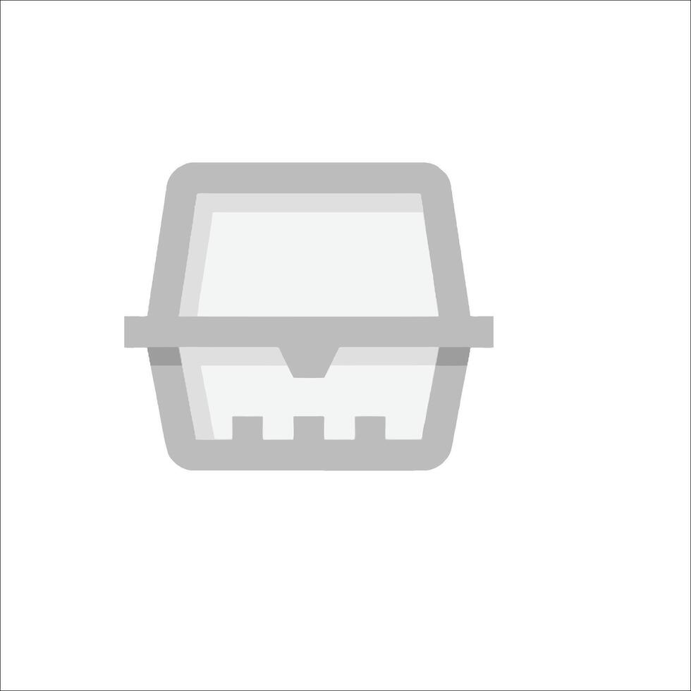 A white background with a small basket in it vector