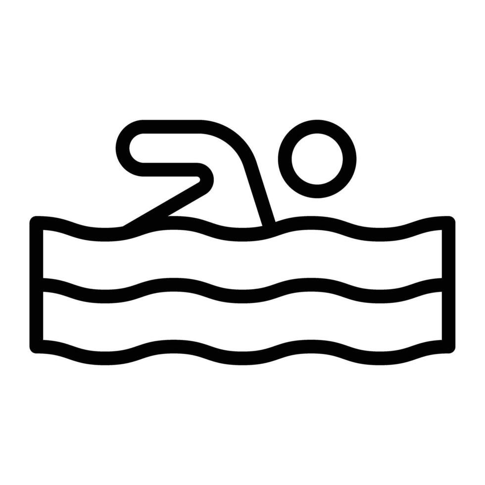 Swimming Icon Design vector