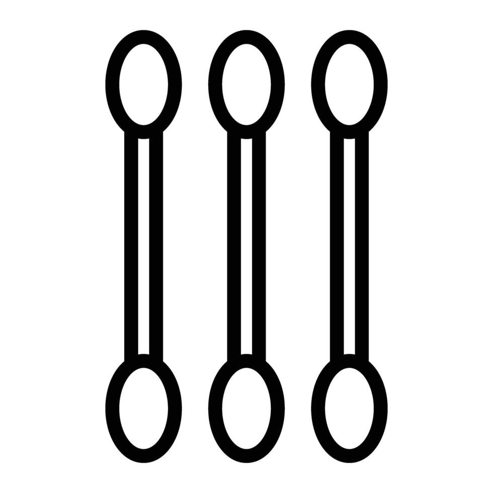 Cotton Swabs Icon Design vector