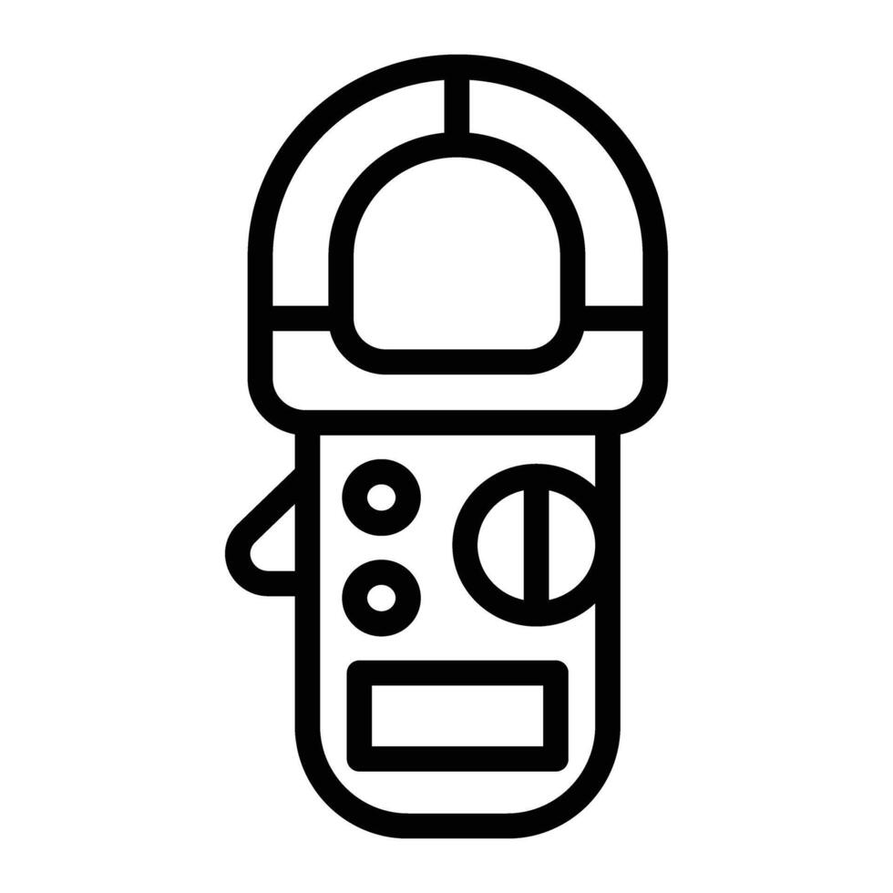 Clamp Meter Icon Design vector
