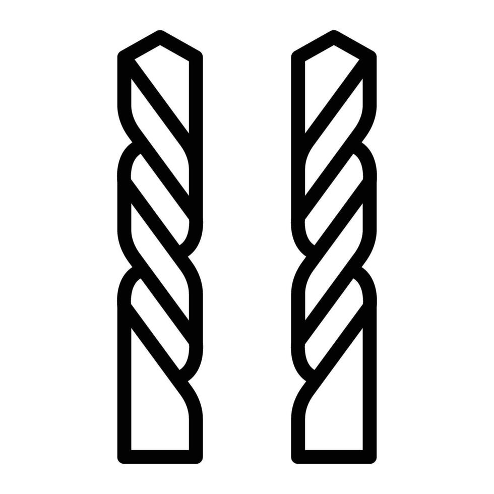 Drill Bits Icon Design vector