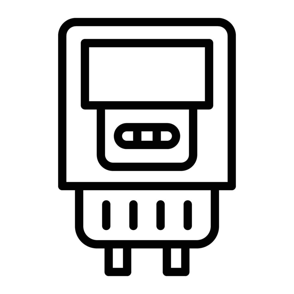 Electric Meter Icon Design vector