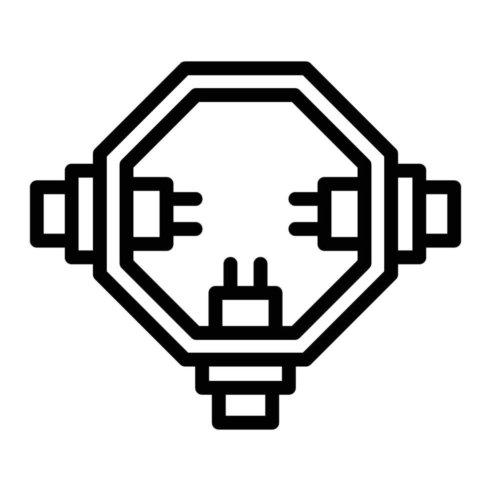 Junction Box Icon Design vector