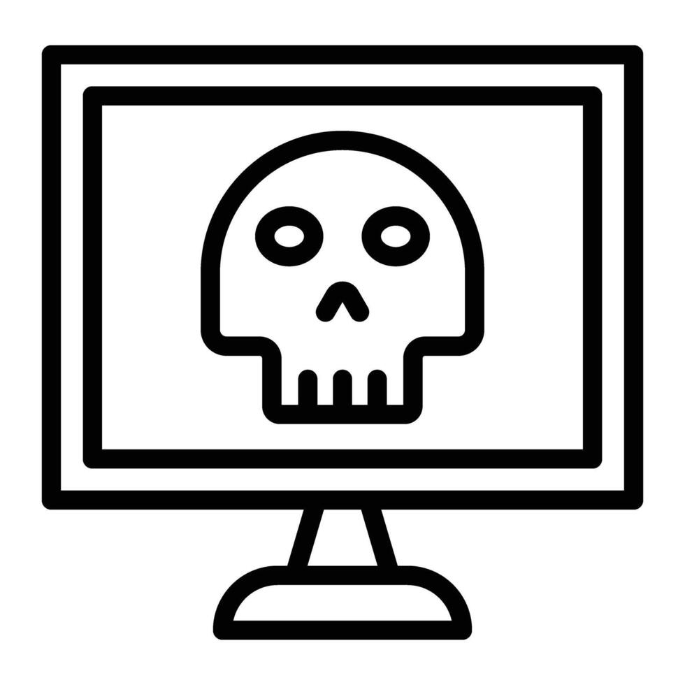 Cyber Attack Icon Design vector