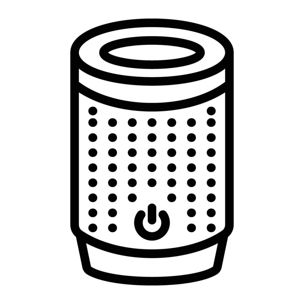 Smart Air Purifier Icon Design vector