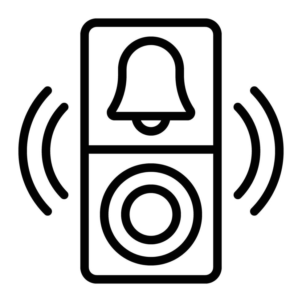 Smart Doorbell Icon Design vector