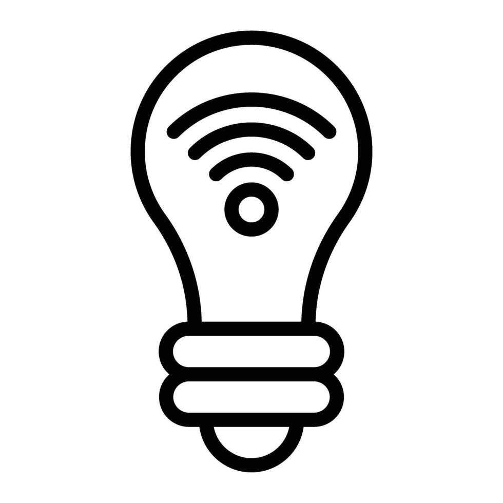 Smart Light Bulb Icon Design vector