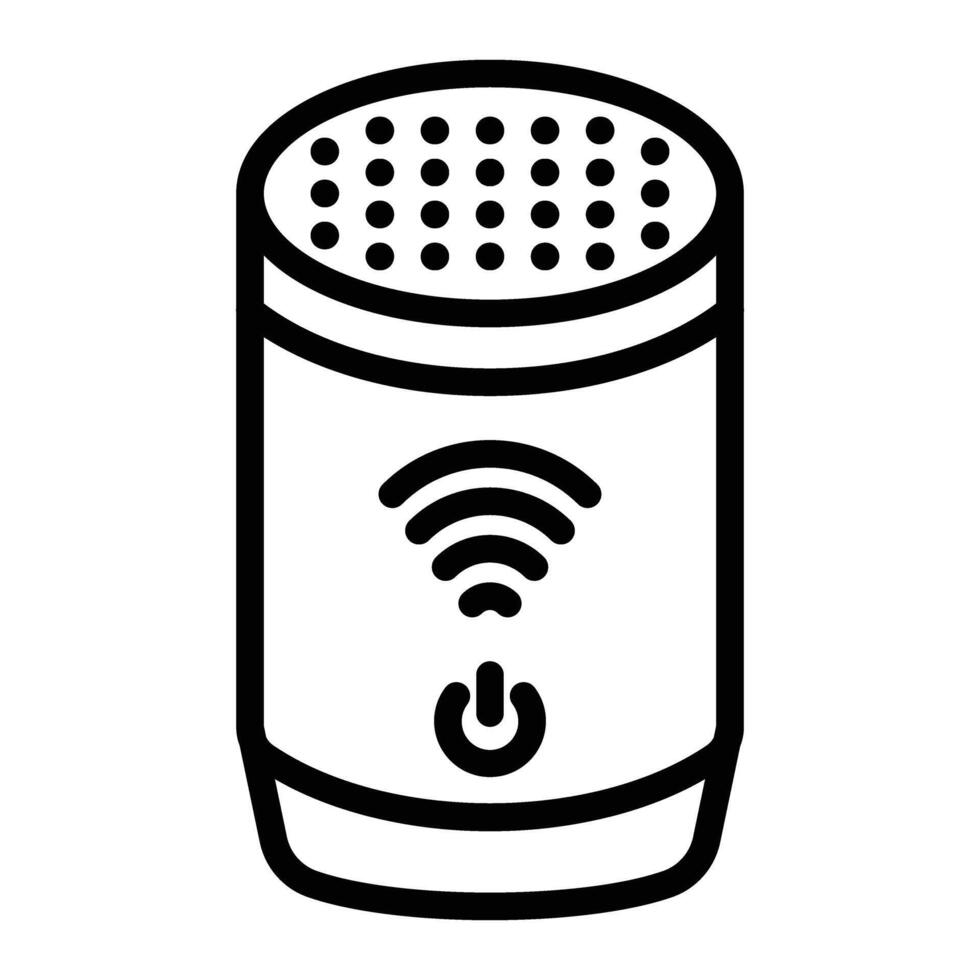 Smart Speaker Icon Design vector