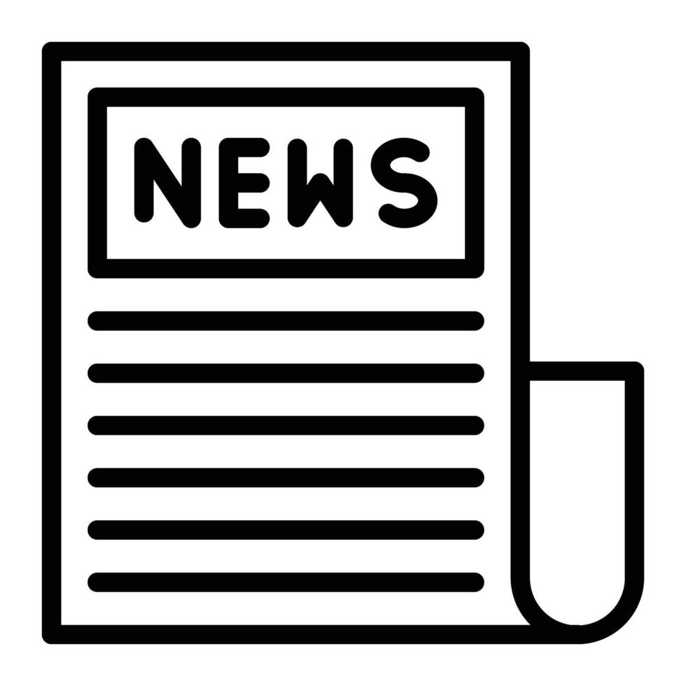 Newspaper Icon Design vector
