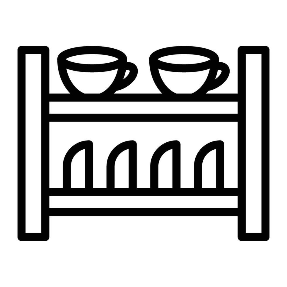 Dish Rack Icon Design vector