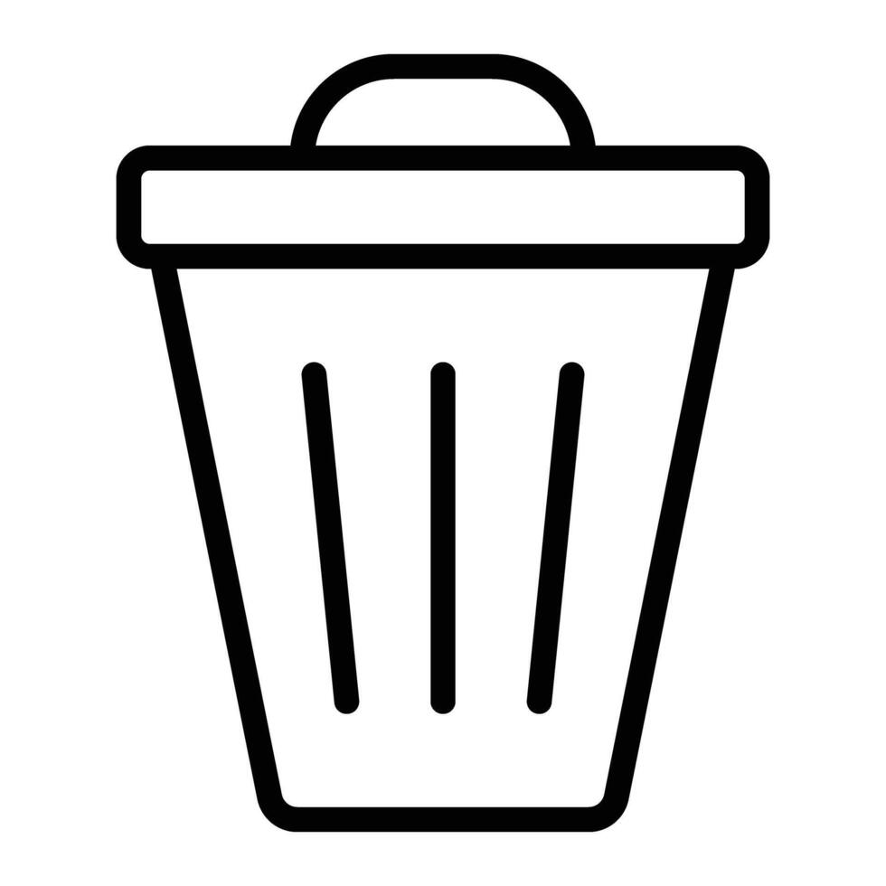 Trash Can Icon Design vector