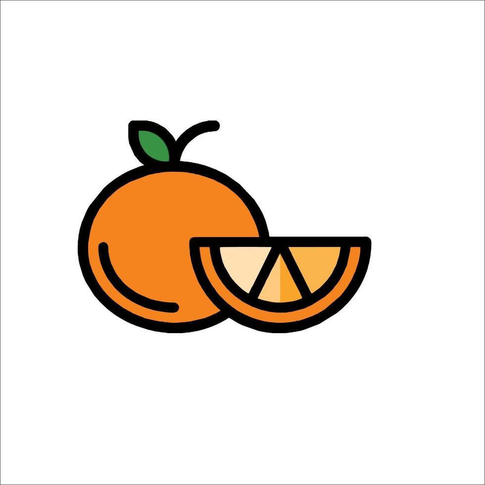 Orange icon illustration vector