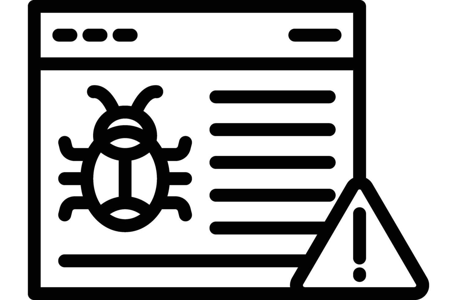 Threat Detection Icon Design vector