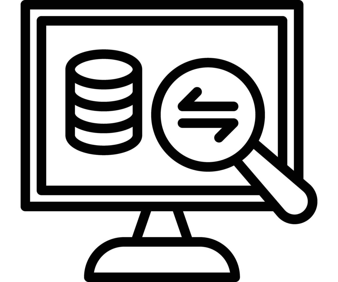 Monitoring Icon Design vector