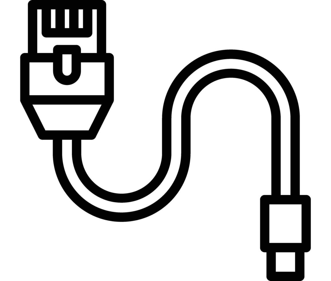 Ethernet Cable Icon Design vector