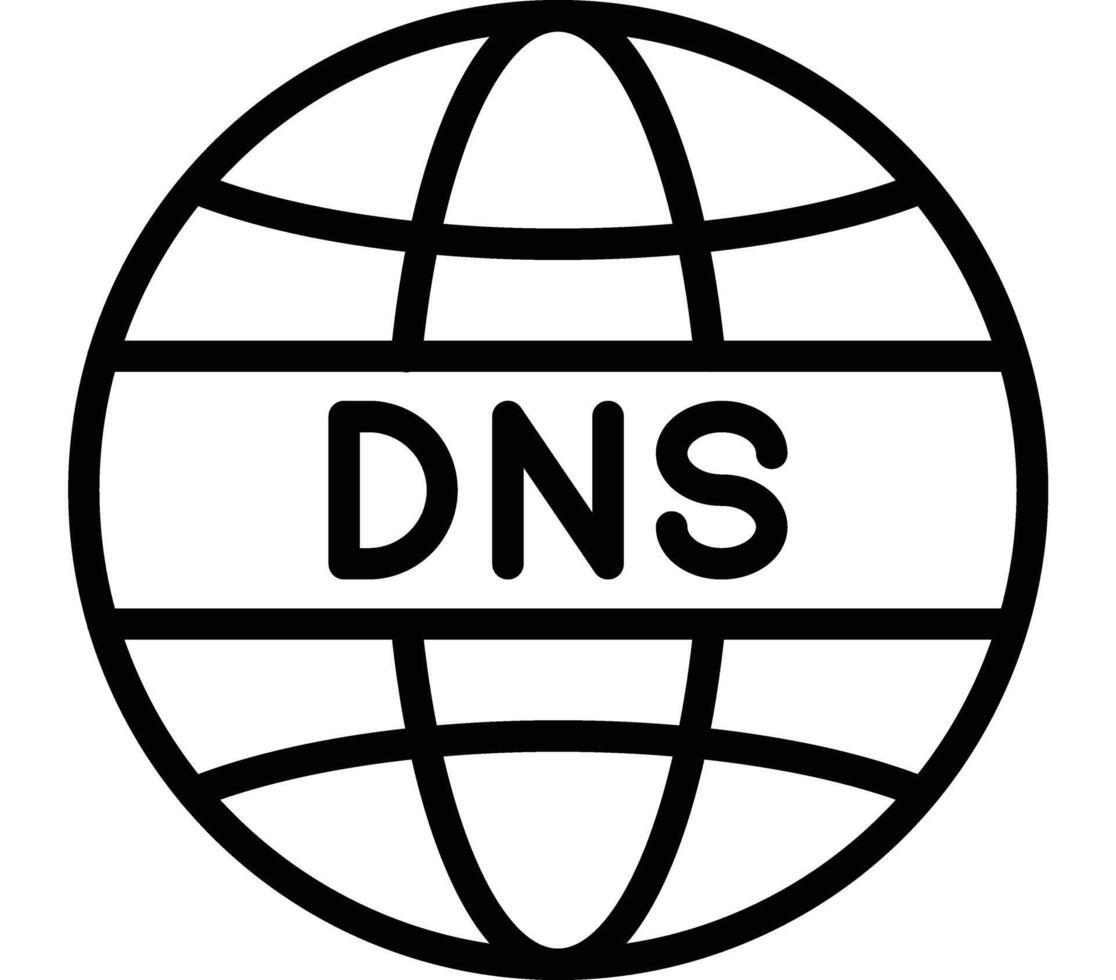 DNS Icon Design vector