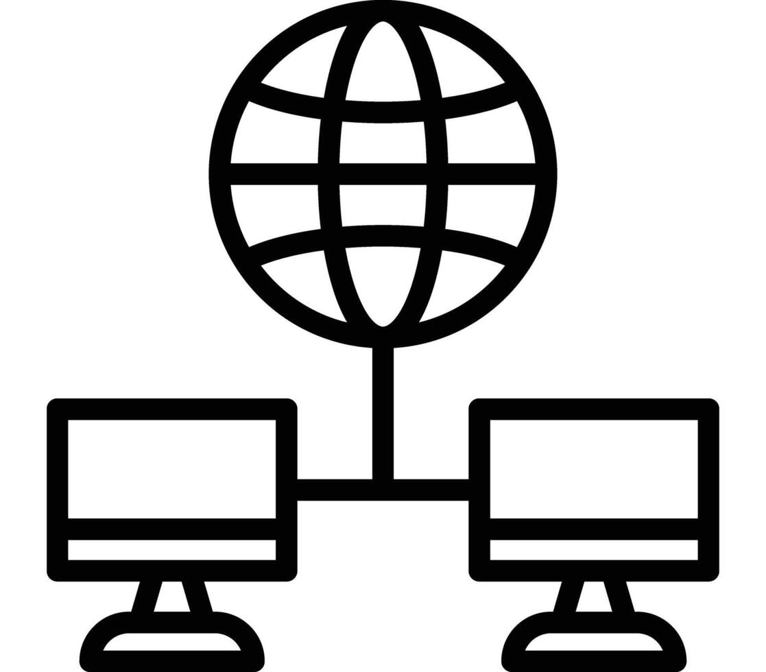 WAN Icon Design vector