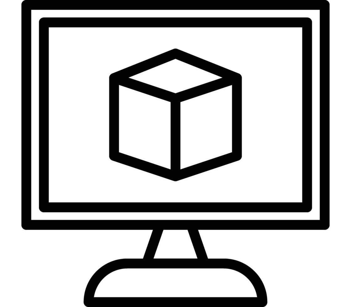 Virtual Machine Icon Design vector