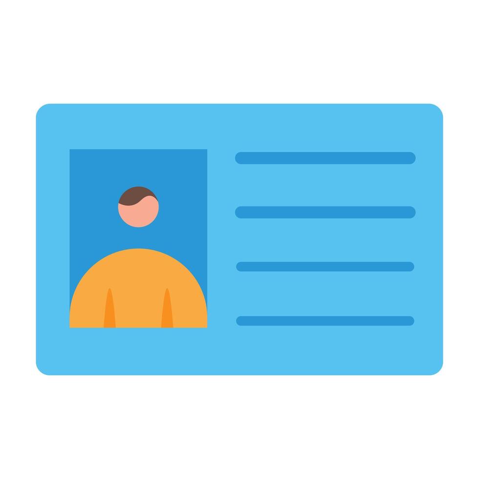 Id Icon Design vector