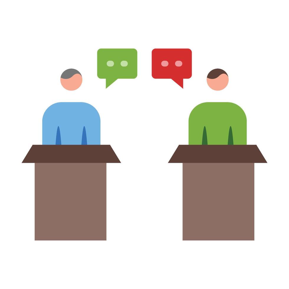 Debate Icon Design vector