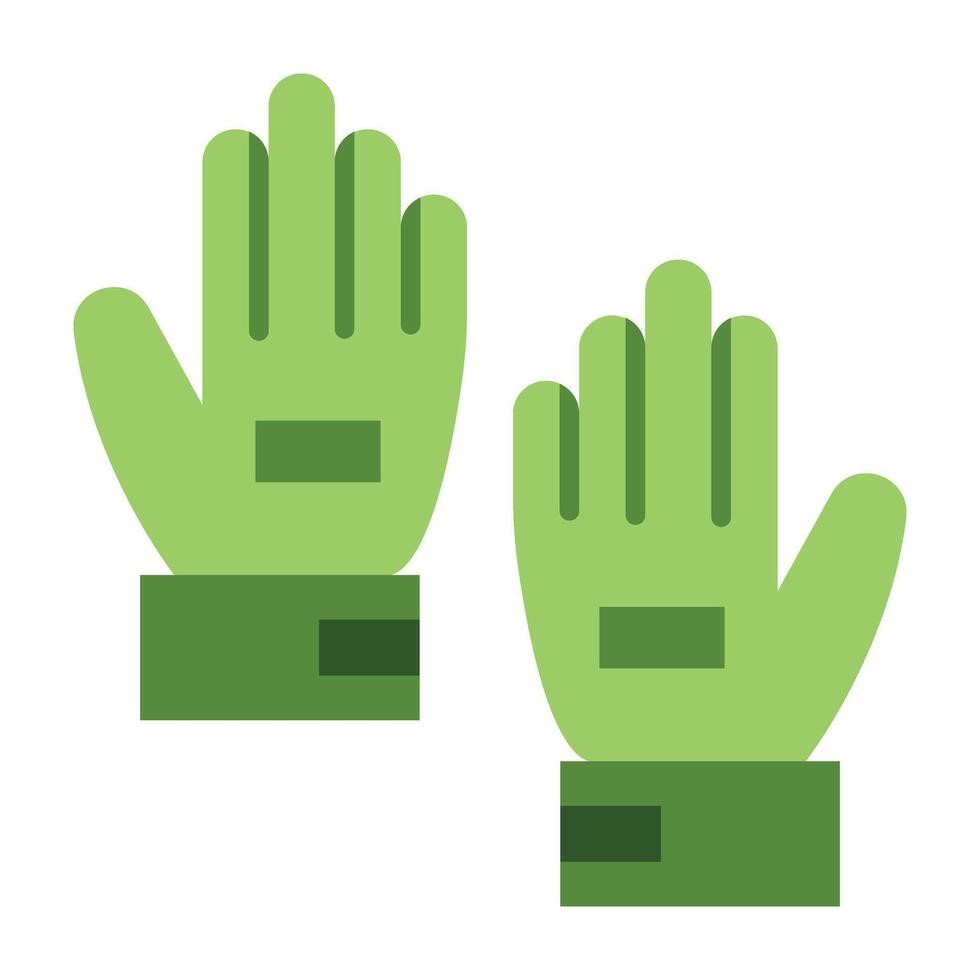 Goalie Gloves Icon Design vector